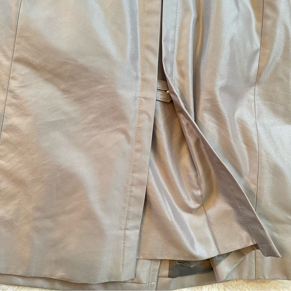 Burberry London Shimmer Metallic Belted Trench Coat - Picture 11 of 15